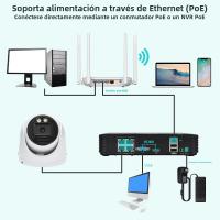 Cámara IP 4K 8MP POE H.265 Onvif Ángulo Amplio 2.8mm Audio Exterior Detección De Movimiento Humano AI CCTV De Seguridad Doméstica XMEYE - details 6