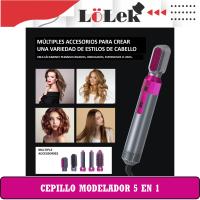 Cepillo Secador 5 en 1 | Cepillo de Aire Caliente, Rizador y Moldeador | Cabezal Intercambiable | Portátil y Profesional | Ideal para Todo Tipo de Cabello | Peine de Aire Caliente y Secador | Diseño Ligero y Potente 💇🔥 - details 2