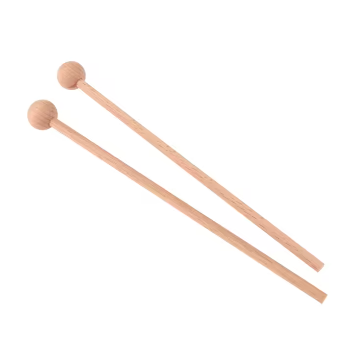 Palo De Madera Para Xilofón 1Par Martillos De Percusión Para Golpear Instrumentos De Percusión Adecuados Para Niños - 1