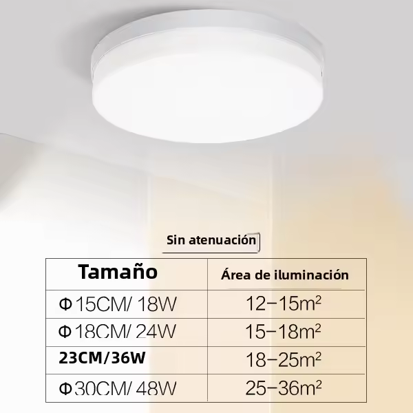 Lámpara De Techo Moderna Y Ultrafina MANVIV 18W/24W/36W/48W Redonda Para Interiores Blanco 220V 110V Iluminación Para Dormitorio Sala De Estar Cocina Comedor - 1