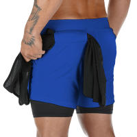 Shorts De Gimnasio Para Hombre 2 En 1 Secado Rápido Pantalones De Entrenamiento Deportivos Para Correr Y Jogging Estilo Skinny mid Waist Camuflaje Polyester Spandex - details 14