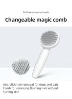 Cepillo Mágico Para Gatos Y Perros Eliminación De Pelos Flotantes 1 Pieza Herramienta De Limpieza Y Belleza Universal Para Mascotas - details 0