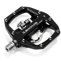 Pedales De Bicicleta BUCKLOS MTB Doble Función Plataforma Plana Y Fijación SPD Antideslizante Para Mountain Bike Con Cleat - details 12