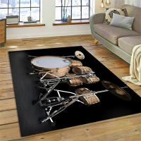 Carpet Kit De Batería Para Sala De Estar Dormitorio Decoración De Música Alfombra Antideslizante Para Sala De Estar Cocina Alfombrilla De Puerta Moderno Estilo Estadounidense Poliéster 100% - details 3
