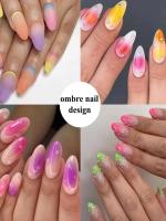100pcs Pincel De Esponja Gradiente Para Arte De Uñas Polvo De Brillo Y Esmalte De Gel Accesorio De Manicura - details 4