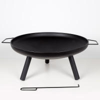 Brasero exterior Portátil Aktive, con atizador, de hierro resistente, Ø59x72,5x28cm - details 4