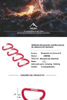 Widesea 4pcs Hebilla De Aluminio Para Acampar Senderismo Montañismo Equipamiento Accesorio Para Tiendas De Campaña - details 0