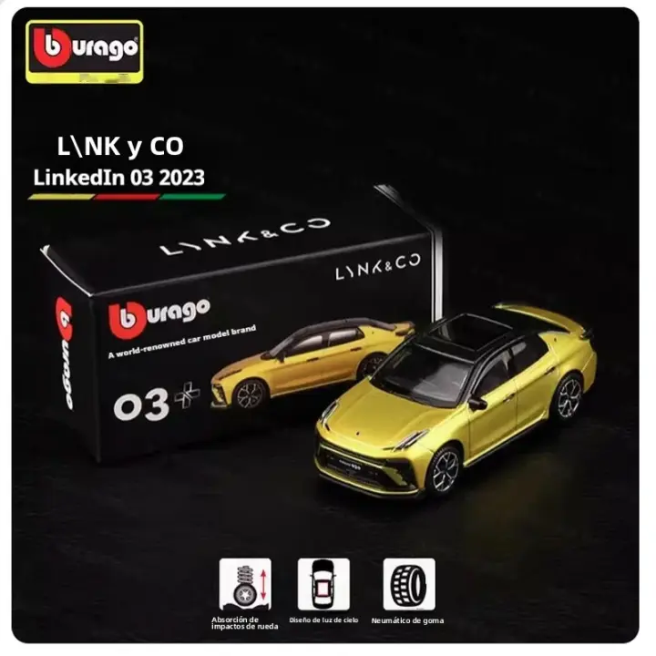 Modelo De Coche De Aleación Lynk Co 1:64 Bruago Juguetes Control Por Fuerza Vehículo De Energía Nueva Decoración Regalo Para Hombres - 1