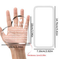 Regalo De Cumpleaños Para Mi Hombre En Forma De Corazón Acrílico Transparente 1PC Placa De Aniversario Para Novio O Marido Regalo De San Valentín - details 1