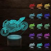 Lámpara De Noche Motocicleta 3D Nighdn Con Control Remoto Lámpara LED Para Decoración De Habitación De Niños Regalo Creativo Para Niños Y Hombres - details 1