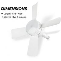Nuevo ventilador recargable con luz desmontable para dormitorio de estilo sencillo con control remoto - details 3