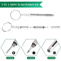 Mini Herramienta De Reparación 3 En 1 Llave De Destornillador Para Gafas Sol Y Relojes Kit De Reparación De Lentes Con Destornillador De Encastre Y Phillips Material De Acero Cromo-vanadio - details 0