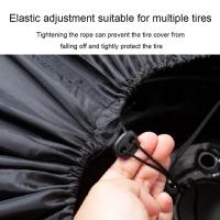 Cubierta Para Neumático De Reserva De Coche En Poliéster Bolsas De Almacenamiento Para Rueda Cubierta Antipolvo Protección Accesorios De Neumáticos - details 5