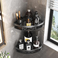 Estante Rectangular de esquina para colgar en la pared, estante para baño, toallero, estante para champú de ducha, sin trípode de taladro - details 1