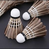 Pelota De Badminton Profesional Hecha De Pluma De Ganso Negra Para Entrenamiento Deporte Material De Cabeza Poliéster Esponjado - details 12