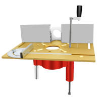 Sistema De Elevación De Router Mejorado Con Placa De Inserto De Aluminio Para Mesas De Trabajo Herramienta DIY Para Carpintería - details 24
