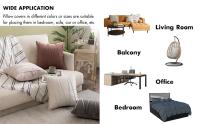 Juego De 2 Fundas Para Cojines Verdes Decorativas Suaves Y Sólidas De Velours Para Sofá Y Dormitorio Cuidado Del Ambiente: Sin Químicos Origen: China Continental Estilo Americano Poliéster 100% Lavable Y Desmontable - details 0