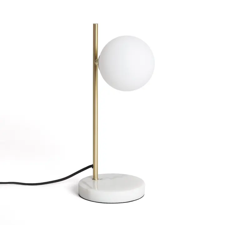 Lámpara de Mesa Metal y Cristal Lune - 1