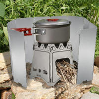 Escudo Antiviento De Platos Para Estufa De Gas Aluminio Para Camping Picnic Cocina Exterior Protección Contra Viento Múltiples Tamaños Disponibles - details 0