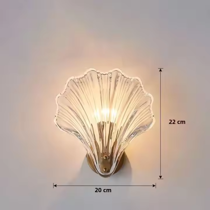 Lámpara De Pared De Vidrio Simple Para Dormitorio Y Sala De Estar Iluminación De Pasillo Interior Decorativa Fijación AC 220V E14 - 1