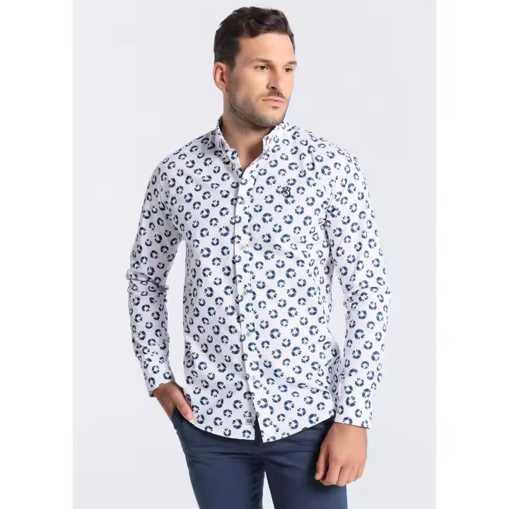 BENDORFF - Camisa de Manga Larga para Hombre - Estilo Moderno y Elegante - Tejido de Alta Calidad - Corte Ajustado - Varios Colores - 1