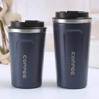 Taza Térmica De Acero Inoxidable 380/510ml Para Viaje Y Oficina Termo Antigoteo Con Capacidad Grande Y Estilo De Negocios - details 13
