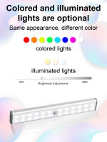 LEPOTEC 1pc 24LED Luz De Armario Inalámbrica Recargable Con Sensor De Movimiento RGB Para Cocina Dormitorio Hotel Bar Game Room - details 0