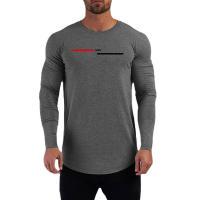 Camiseta De Correr Con Estampado De París Manga Larga Algodón Ajustada Para Hombre Ropa Deportiva De Gimnasio Fitness Musculación - details 3