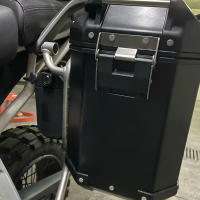 Caja De Herramientas Lateral Impermeable Para Motocicleta Compatible Con Suzuki V-Strom Honda CB400X Y Más Kit De Primeros Auxilios Y Descompromiso - details 3