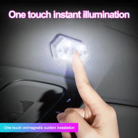 Luz LED Multicolor Para Coche Sin Cable Lámpara De Techo Sensor Mini USB Recargable Accesorios Interiores Para Automóvil - details 1