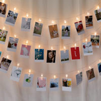 Luz De Cadena LED Para Fotos Y Decoración Navideña 1.5M/3M/6M Con Clips Fairy Operada Por Batería Para Bodas Y Fiestas - details 1