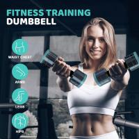 Juego de mancuernas de acero ajustable 2,5 kg 5 kg 7,5 kg 10 kg 15 kg 25 kg Pesas con mango de espuma para hombres y mujeres Home Fitness Pesas - details 4