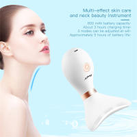 CkeyiN Máquina De Levantamiento Facial Y Cuello Masajeador Fototerapia Instrumento De Masaje Ocular Vibration Anti Arrugas Eliminador De Doble Mentón - details 8