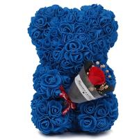 Oso De Rosas Teddy Regalo Para Mamá Novia Cumpleaños Aniversario Valentines Day Mujer Juguete De Muñeco Artificial De Flores Rojas - details 20