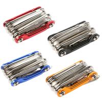 Kit De Reparación De Bicicleta Portátil Multifuncional 11 En 1 Para Ciclismo Al Aire Libre Herramientas De Acero Para Mantenimiento De Vehículos De Movilidad - details 0