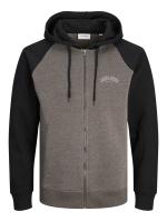 Jack & Jones Hombre Sudadera con Capucha y cierre cremallera Mod JJALVIS logo estampado Moda Casual Informal REF 256847 - details 7