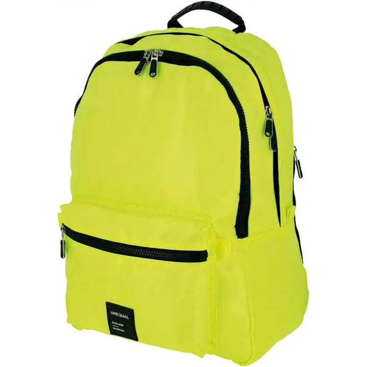 Mochila Cross Uneq. Fluor Amarillo 33x45x22,5cm - 1