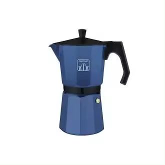 Cecotec 1658 Cumbia Mokclassic 300 Blue Cafetera italiana de aluminio con capacidad para 3 tazas de café en color azul apta en diferentes tipos de cocina. - 1