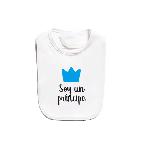 Babero algodón - Soy un príncipe   Pioshop - 1