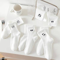 Calcetines De Invierno Para Mujer Absorbentes De Sudor Y Prevenen Olor Calcetines Blancos De Polyester Y Spandex Tipo Casual - details 2