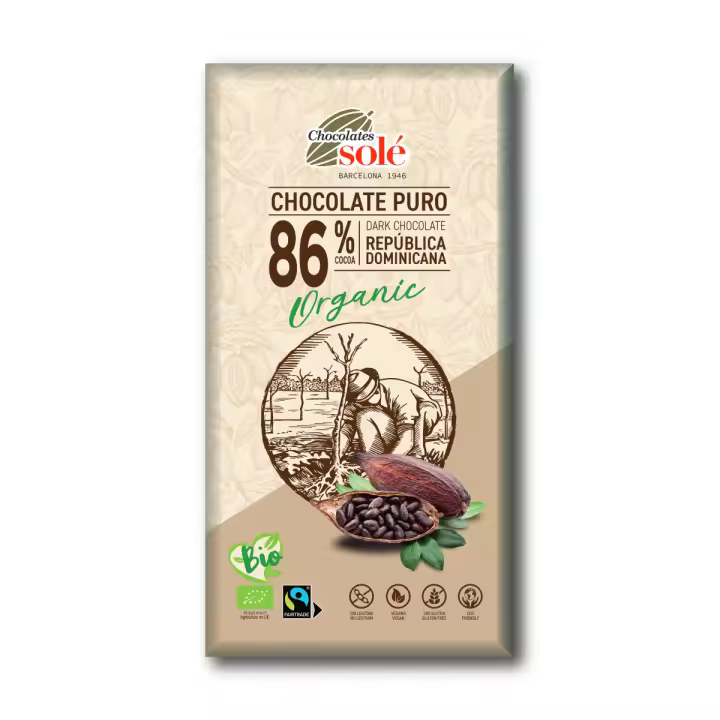 Chocolate negro 86% Bio Solé 100 gramos - 1