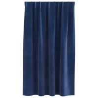 Cortinas Opacas vidaXL con Cinta Superior 2 pcs de Terciopelo Azul Oscuro - details 2