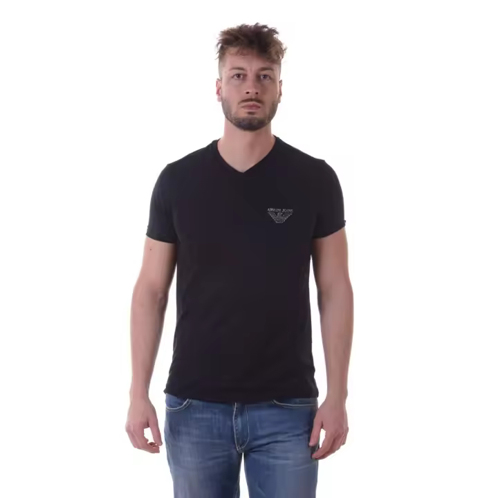 Armani Jeans AJ Algodón Hombre Negro Camiseta 3Y6T066J1FZ 1200 - 1