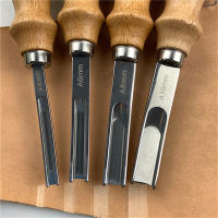 Cuchillo De Biseleado De Cuero Práctico Herramienta De Corte Para Manualidades Con Mango De Madera A4mm A6mm A8mm A10mm - details 3