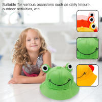 Sombrero de Pescador Infantil con Diseño de Rana, Estilo Bucket Hat de Algodón Suave y Transpirable, Ideal para Protección Solar en Primavera y Otoño, Perfecto para Playa, Viajes y Actividades al Aire Libre (Verde, Rosa, Naranja, Amarillo) - details 3