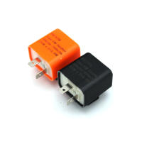 Relé De Flasher Electrónico Ajustable En Velocidad 12V Para Señal De Motocicleta Con 2 Pines Reemplazo Universal De Advertencia De Emergencia - details 0