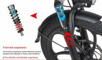 Samebike 20lvxd30 Bicicleta Eléctrica plegable Hub Motor de 20 pulgadas Baría extrable 48v10.4ah - details 14