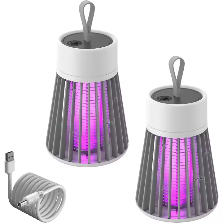 Mozz Guard Mosquito Zapper, Zapper de Insectos portáril de Nueva Generación 2024, Carga USB y bajo nivel de ruido, adecuado para interiores, Jardines domésticos, campamentos, P - 1