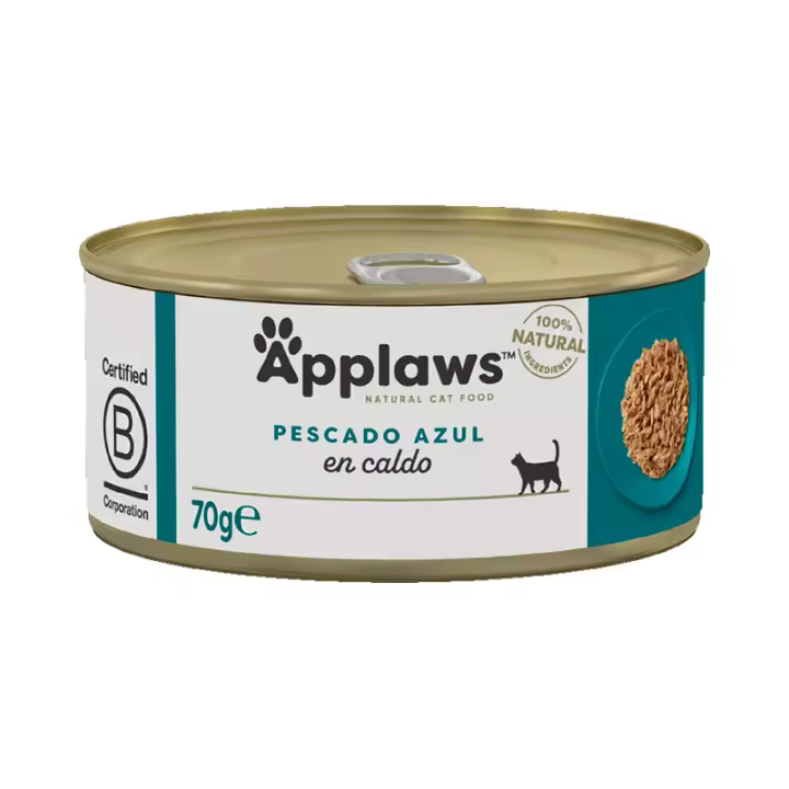 Applaws Pescado Azul en Caldo Latas para Gatos - 24 unidades x 70 gr - 1