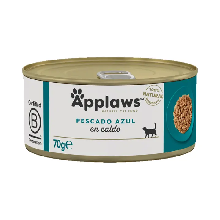 Applaws Pescado Azul en Caldo Latas para Gatos - 24 unidades x 70 gr - 1